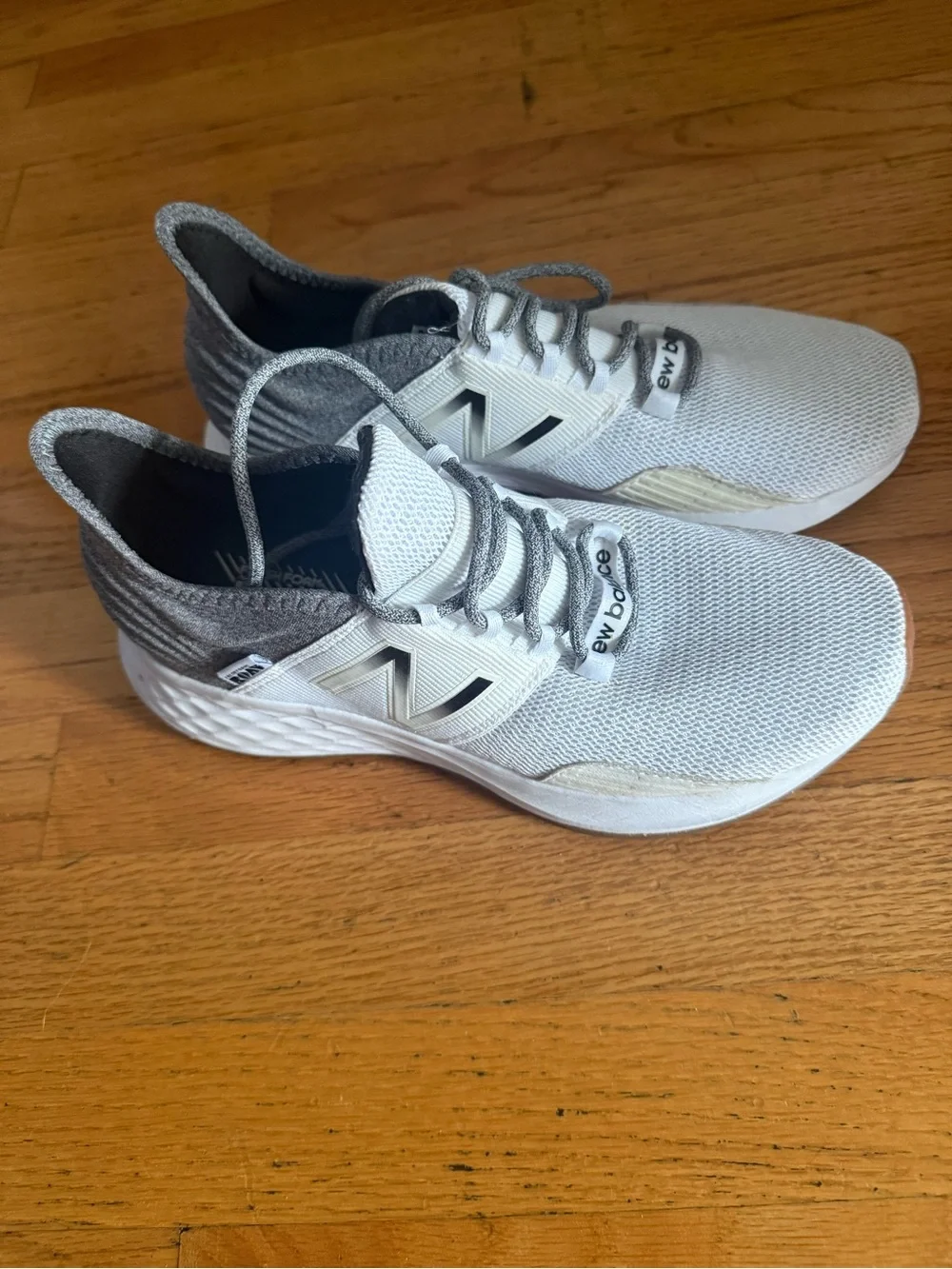 New Balance Women’s White & Gray Running Shoes